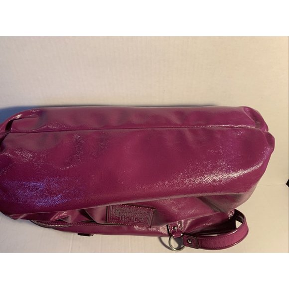 Coach Berry Patent Leather Poppy Daisy Liquid Gloss Tote Bag With Wallet #F20004 - Picture 10 of 15